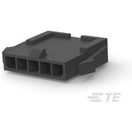 TE Connectivity-1445048-5 分立接线罩连接器 Conn Housing PL 5 POS 3mm Crimp ST Panel Mount Black Tray