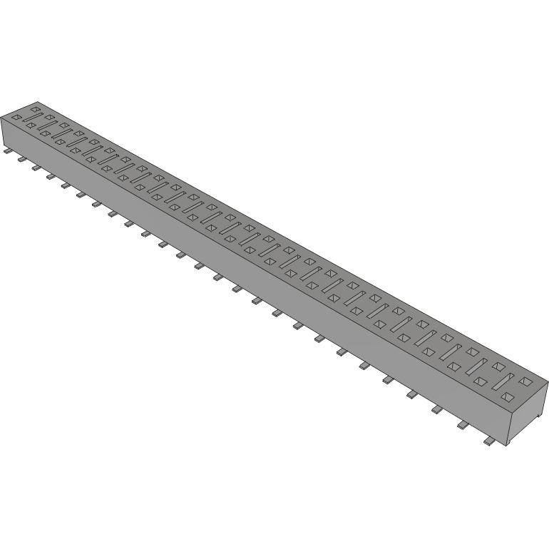 Samtec-HLE-126-02-S-DV-LC Steckverbinderleisten und Leiterplattenbuchsen Conn Socket Strip SKT 52 POS 2.54mm Solder ST SMD Tube