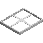 MASACH TECH LTD-MS585-10F-NS Kartenmontage EMS-Gehäuse 58.5 x 49.7 x 4.7mm Two-piece Drawn-Seamless RF Shield/EMI Shield FRAME (Nickel-Silver)