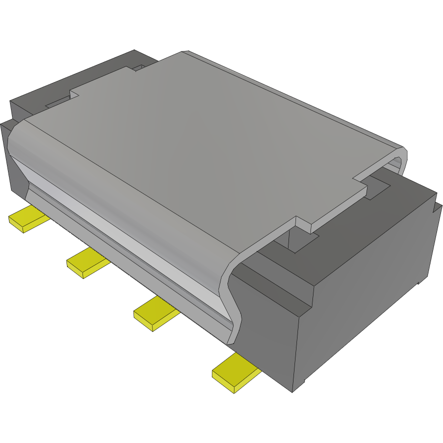 Samtec-CLT-104-02-H-D-P-TR Steckverbinderleisten und Leiterplattenbuchsen Conn Socket Strip SKT 8 POS 2mm Solder ST Top Entry SMD TIGER CLAW™ T/R