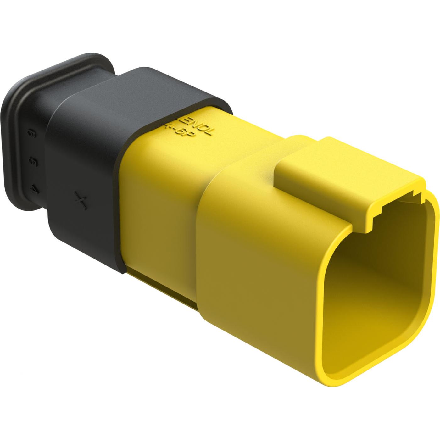 Amphenol-AT04-6P-SR02YEL Custodia filo connettore dedicato Conn Housing RCP 6 POS Crimp ST Cable Mount Yellow