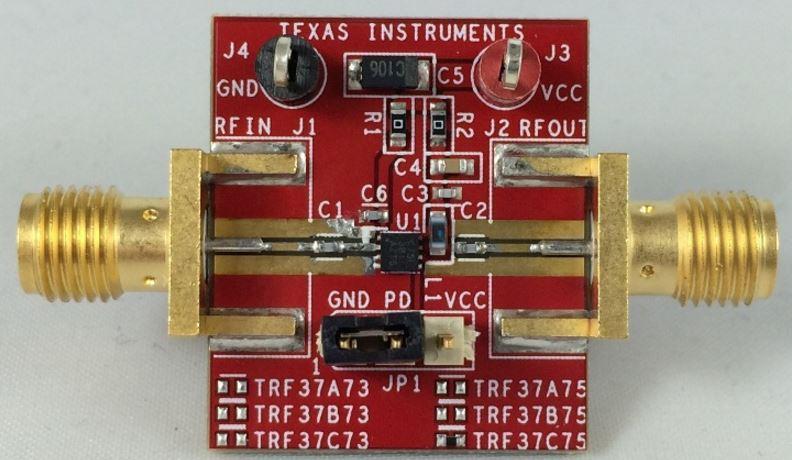Texas Instruments-TRF37C75EVM  TRF37C75 RF Amplifier Evaluation Kit