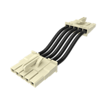 Cable Assembly 0.444m Power to Power 2 to 2 POS SKT-SKT Crimp-Crimp 22AWG