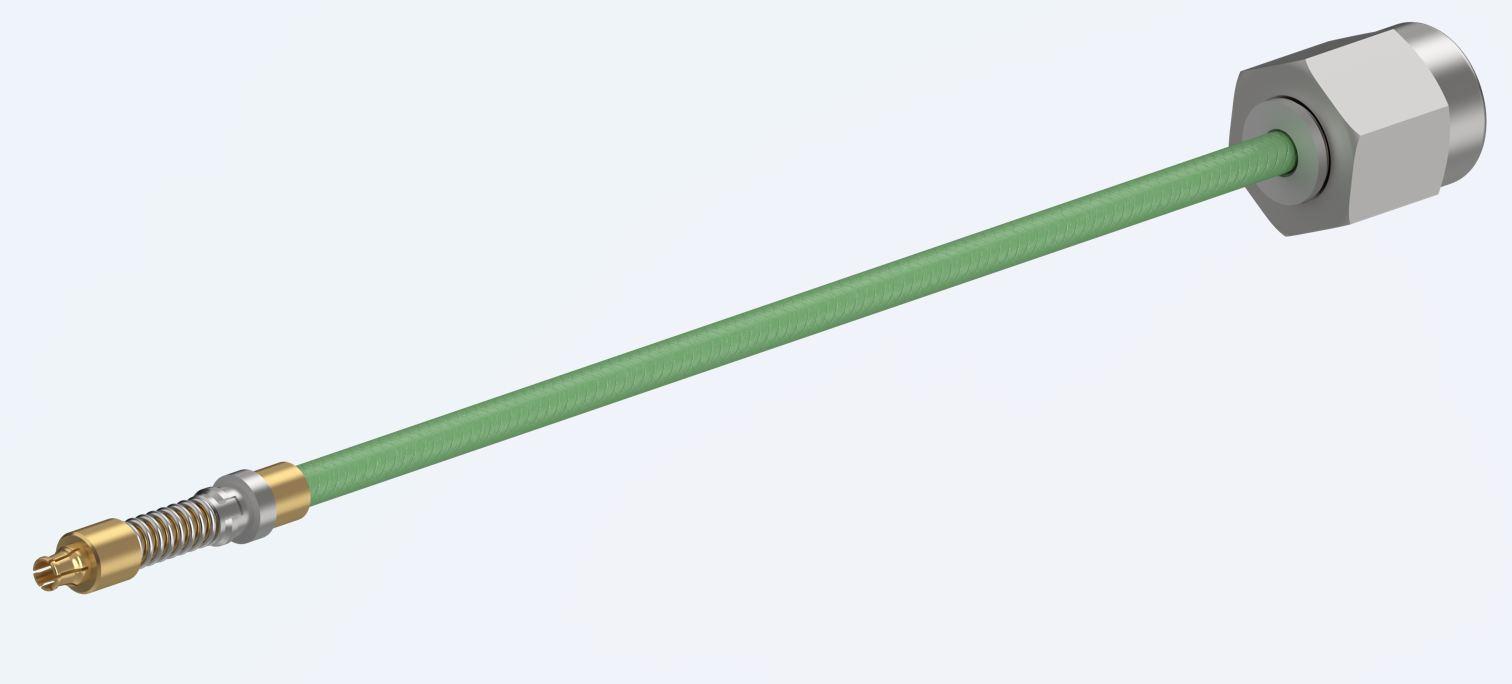 HUBER+SUHNER-32041E-29171SVCR3-29094KCR-12 Kabelbaugruppen Koaxial Coaxial Cable Conn on Both Sides