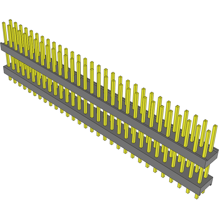 Samtec-DW-30-10-T-D-440 Steckverbinderleisten und Leiterplattenbuchsen Conn Board Stacker HDR 60 POS 2.54mm Solder ST Top Entry Thru-Hole Bulk