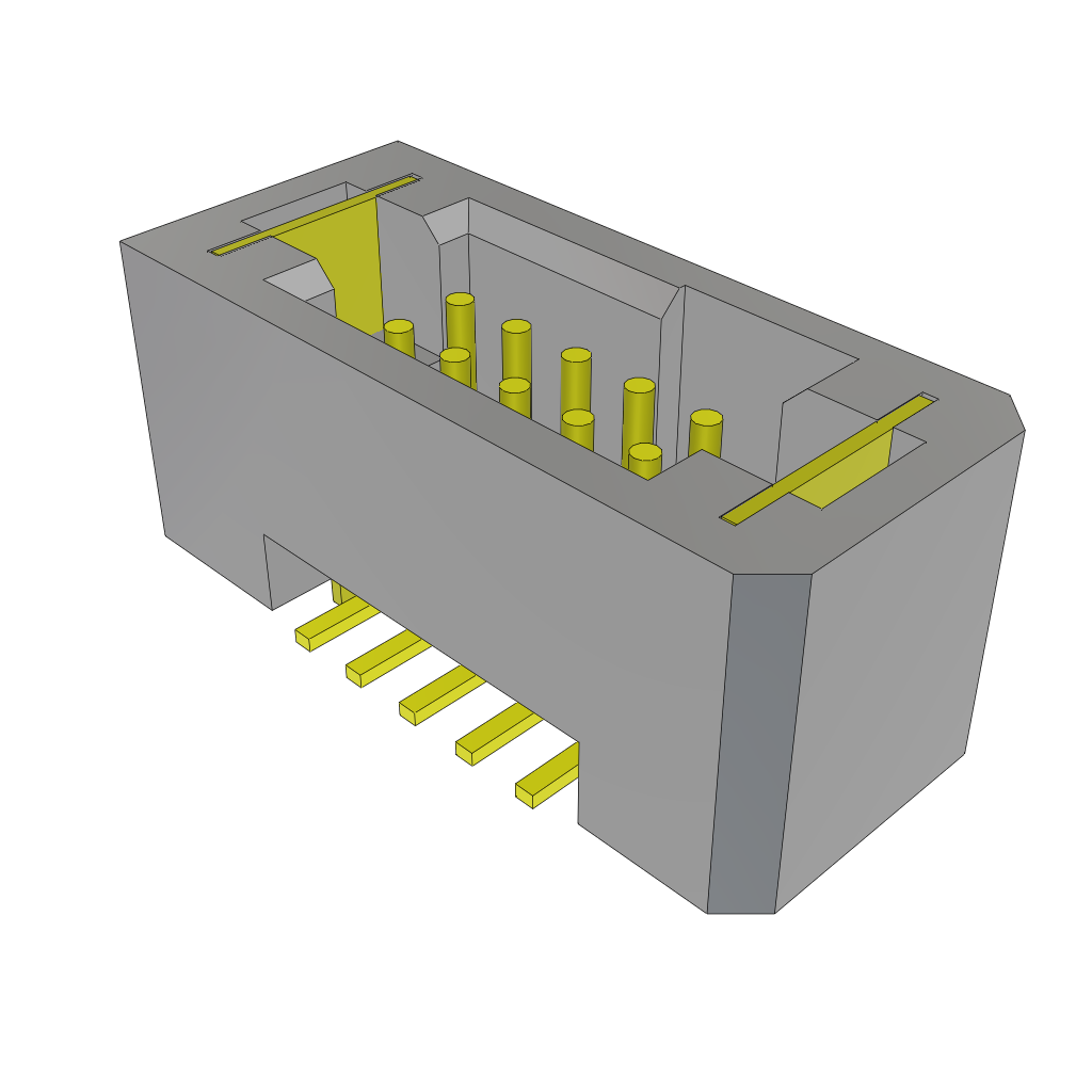 Samtec-TFM-105-02-S-D-WT-FR Steckverbinderleisten und Leiterplattenbuchsen Conn Shrouded Header (4 Sides) HDR 10 POS 1.27mm Solder ST SMD T/R