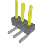 Conn Unshrouded Header HDR 3 POS 2.54mm Solder RA Side Entry Thru-Hole Bulk