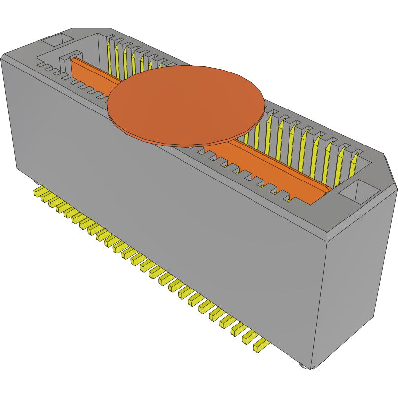 Samtec-QTS-025-02-F-D-A-K Steckverbinderleisten und Leiterplattenbuchsen Conn Micro High Speed Terminal Strip HDR 50 POS 0.635mm Solder ST SMD Tray