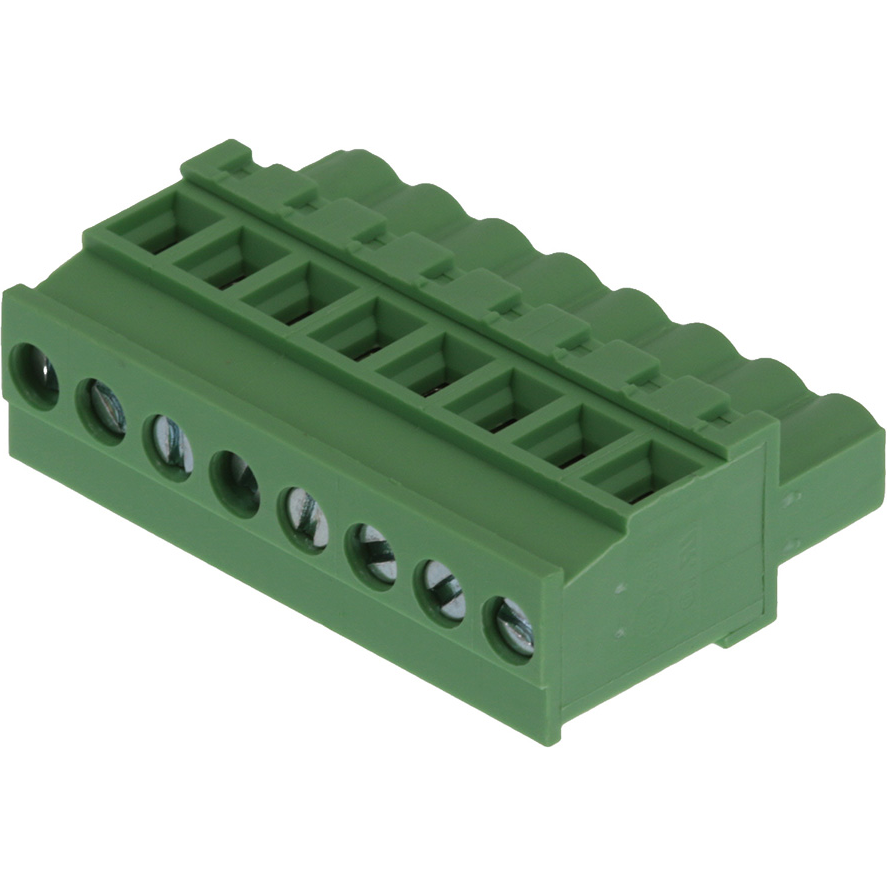 Molex-0395337008 Connector Terminal Blocks Conn Eurostyle Block F 8 POS 5.08mm Screw ST Cable Mount 18A/Contact Eurostyle™