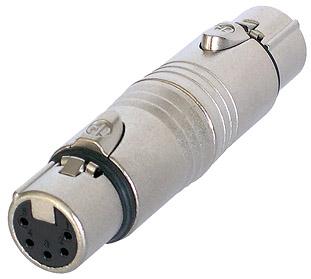 Neutrik Group-NA5FF Connector Audio and Video 5 pole XLR female - 5 pole XLR female (gender conversion adapter)