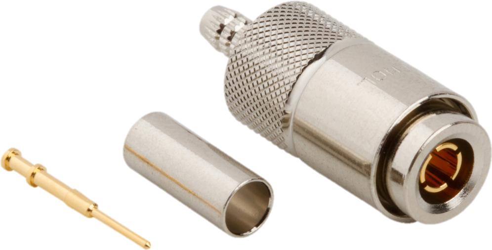 Amphenol RF-102-799-16 Connettore RF Conn 1.0/2.3 0Hz to 10GHz 50Ohm Crimp ST Cable Mount PL Gold