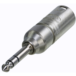 Neutrik Group-NA3MP Connector Audio and Video Conn 1/4" Stereo Plug-XLR Connector Adapter PL/M 3/3 POS ST 1 Port