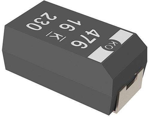 KEMET Corporation-T520D157M006ATE009 | T520 Standard Tantalum Polymer Capacitor Series Capacitor Tantalum Polymer Cap Tant Polymer 150uF 6.3VDC D CASE 20%( 7.3 X 4.3 X 2.8mm) Inward L SMD 7343-31 0.009 Ohm 105°C T/R