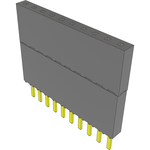 Conn Elevated Socket SKT 10 POS 2.54mm Solder ST Top Entry Thru-Hole Tube