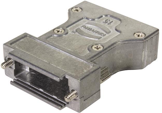 HARTING-61030013116 Schrumpfbalgenadapter Shell Housing Hood Size D-Sub 2 Knurled screw Thread M3 Top entry Material Zinc die-cast Degree of protection IP30