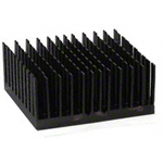 Heat Sink Passive BGA Cross-Cut Adhesive Aluminum 3.03°C/W Black Anodized