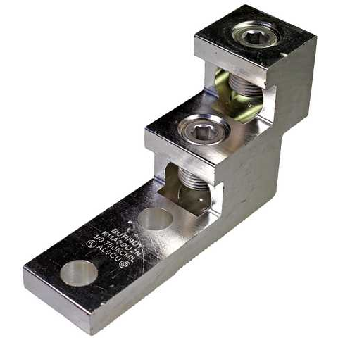 BURNDY-K11A39U2N 连接器端子 Aluminum Universal Terminal, 2 Hole