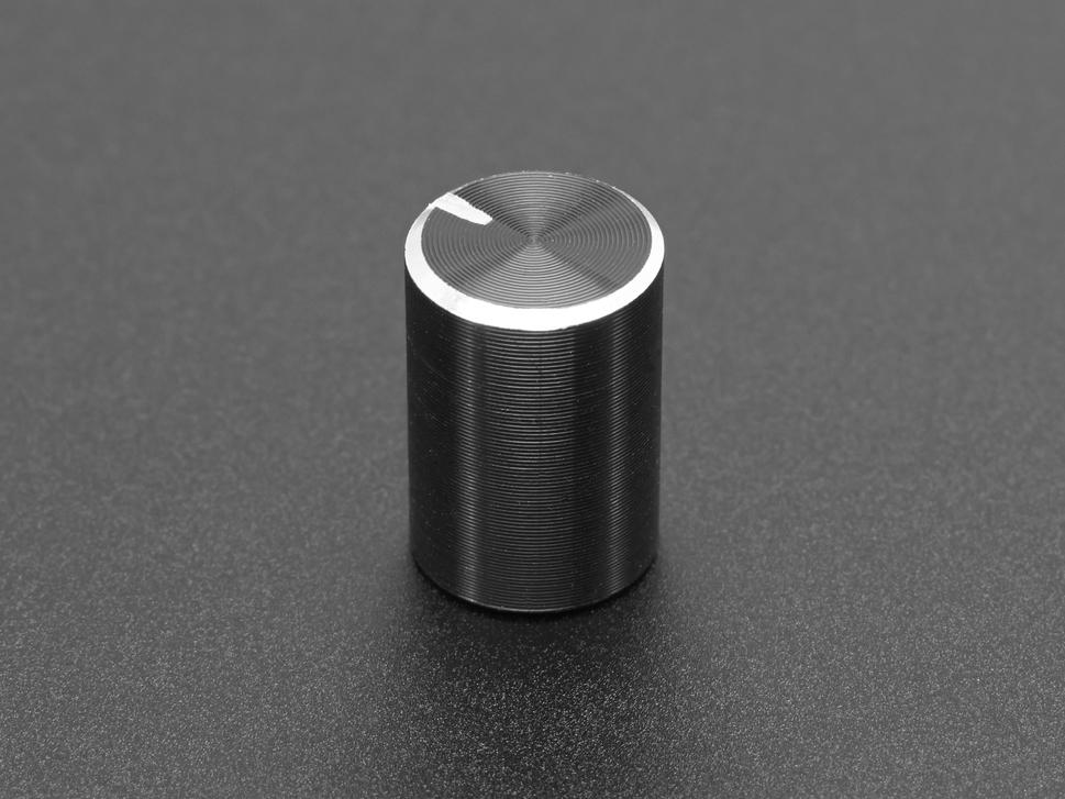 Adafruit Industries-2057 Accessoires de résistance SLIM METAL POTENTIOMETER KNOB - 10MM DIAMETER X 15MM - T18