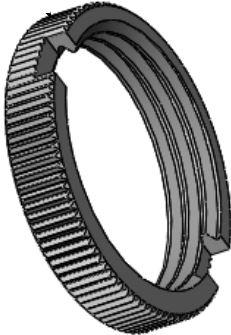 Samtec-BTNC-NUT-003-N Connector Accessories Connector Accessories Knurled Nut Straight