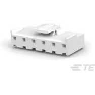 TE Connectivity-1744036-6 分立接线罩连接器 Conn Housing RCP 6 POS 5.08mm Crimp ST Cable Mount Natural