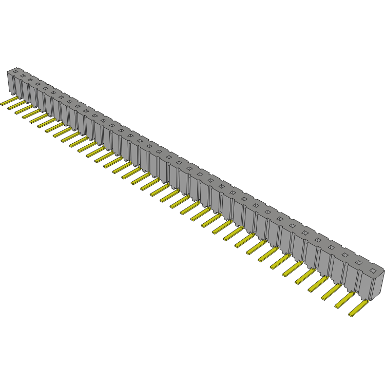 Samtec-CES-136-02-G-S-RA Steckverbinderleisten und Leiterplattenbuchsen Conn Socket Strip SKT 36 POS 2.54mm Solder RA Side Entry Thru-Hole Tube
