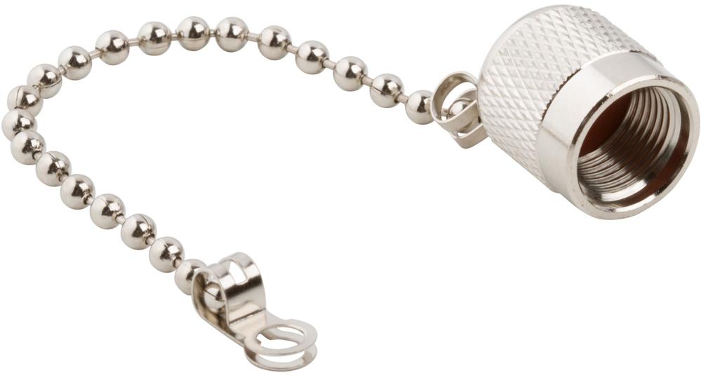 Amphenol RF-000-78750-RFX Steckverbinderzubehör Connector Accessories Cap Straight Brass Silver Nickel