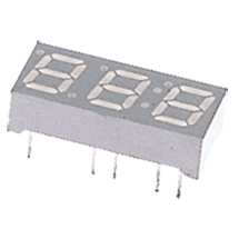 Lite-On Technology-LTC-4724JR LED-Anzeigen, segmentiert Display Segmented Panel 3DIGIT 27LED Red CC 12-Pin DIP Module
