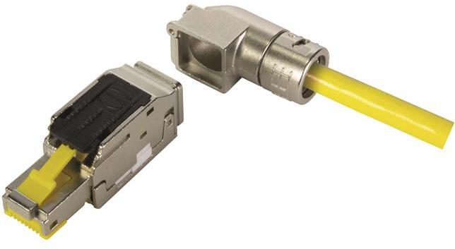 HARTING-09451511571 Telecomunicaciones y teléfono del conector Conn RJ-45 PL 8 POS IDT RA Cable Mount 8 Terminal 1 Port RJ Industrial® Cat 6a