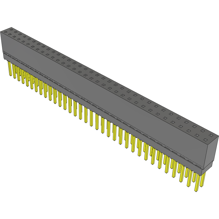 Samtec-ESQ-134-13-G-D Piastre connettori e prese PCB Conn Elevated Socket SKT 68 POS 2.54mm Solder ST Top Entry Thru-Hole Tube