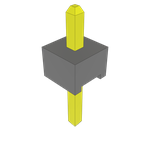 Conn Unshrouded Header HDR 1 POS Solder ST Top Entry Thru-Hole Bulk