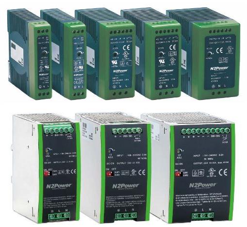 N2Power-400302-01-4 A1 AC to DC Power Supplies AC/DC Power Supply Single-OUT 12V 3.4A 9-Pin