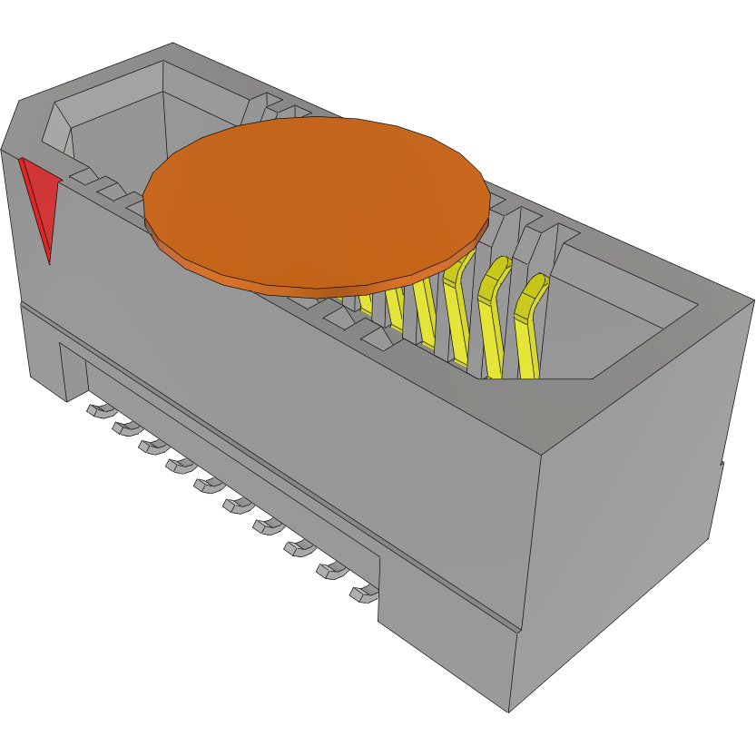 Samtec-ERF8-010-05.0-L-DV-K-TR Steckverbinderleisten und Leiterplattenbuchsen Conn Micro High Speed Socket Strip SKT 20 POS 0.8mm Solder ST Top Entry SMD T/R