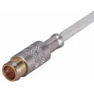 HUBER+SUHNER-24_MCX-75-2-1/113_NE RF-Steckverbinder Conn MCX 6GHz 75Ohm Crimp ST Cable Mount F Gold Over Nickel Single