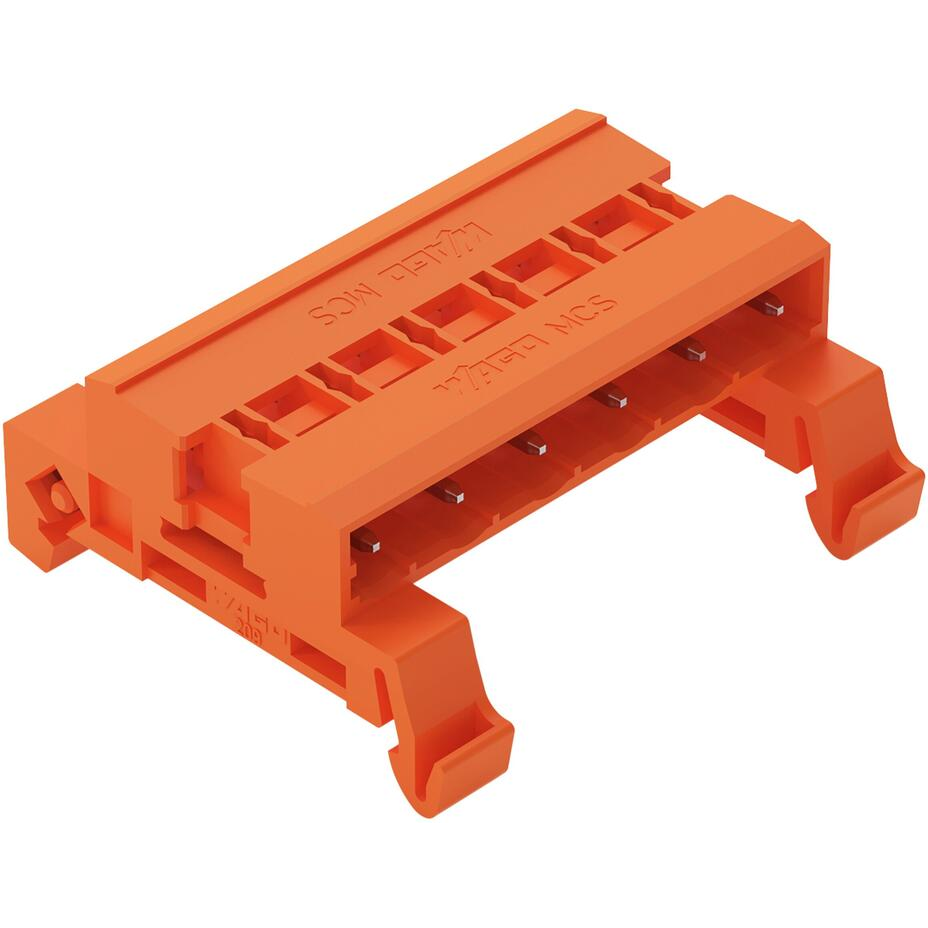 WAGO-232-586/007-000 Steckverbinderleisten und Leiterplattenbuchsen Double Pin Header, DIN-35 Rail Mounting, Pin spacing 7.62 mm, 6-pole