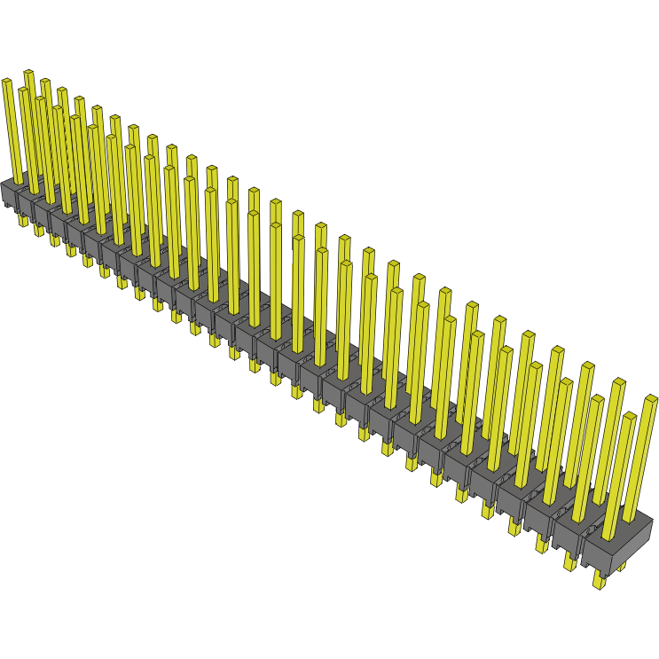 Samtec-MTSW-128-22-L-D-439 连接器插头及 PCB 插座 Conn Unshrouded Header HDR 56 POS 2.54mm Solder ST Thru-Hole Bulk