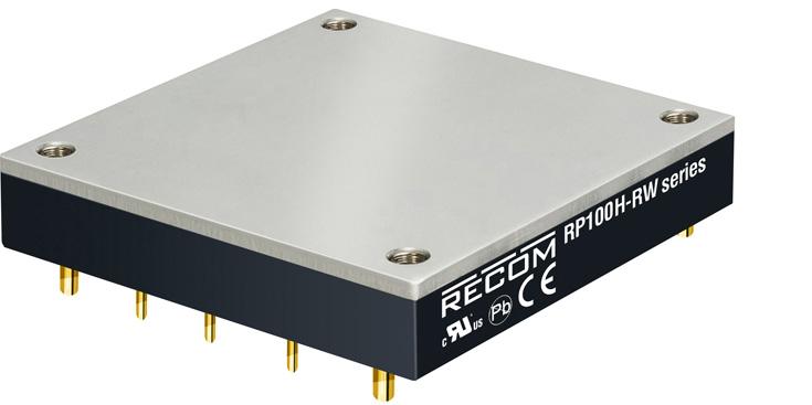 RECOM Power GmbH-RP100H-2405SRW/P DC to DC Converter and Switching Regulator Module Module DC-DC 24VIN 1-OUT 5V 20A 100W 9-Pin Half-Brick Tray