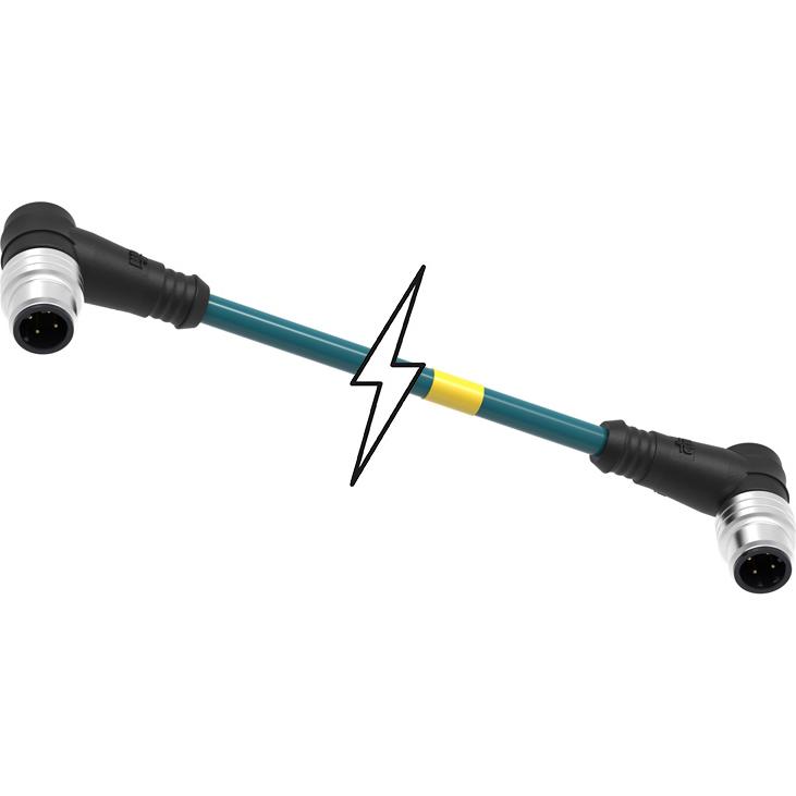Molex-E11A06303M030 null Cable Assembly Circular 3m 24AWG M12 Circular to M12 Circular 4 to 4 POS M-M Micro-Change