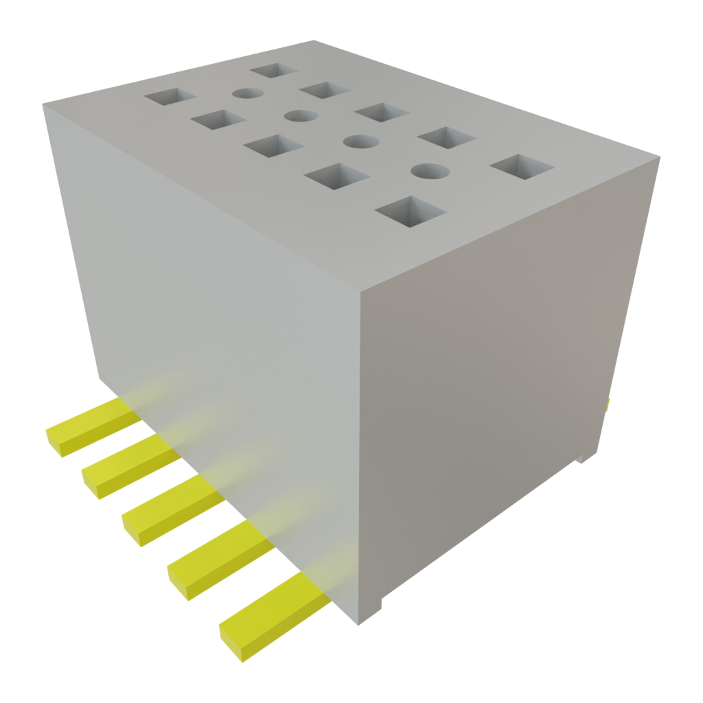 Samtec-CLE-105-01-G-DV Embases de raccordement et réceptacles PCB Conn Socket Strip SKT 10 POS 0.8mm Solder ST Top Entry SMD Tube