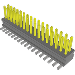 Conn Unshrouded Header HDR 34 POS 1.27mm Solder ST Top Entry SMD TIGER CLAW™ Tube