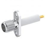 Conn SMA 0Hz to 18GHz 50Ohm ST Flange Mount RCP Gold Over Nickel