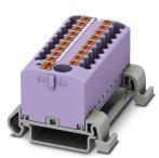 PHOENIX CONTACT-3273258 Steckverbinder, Klemmenblöcke Conn Distribution Terminal Block 19 POS Spring Clamp DIN Rail/Panel Mount 24A