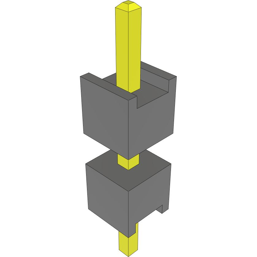 Samtec-DW-01-17-L-S-260 Steckverbinderleisten und Leiterplattenbuchsen Conn Board Stacker HDR 1 POS Solder ST Top Entry Thru-Hole Bulk