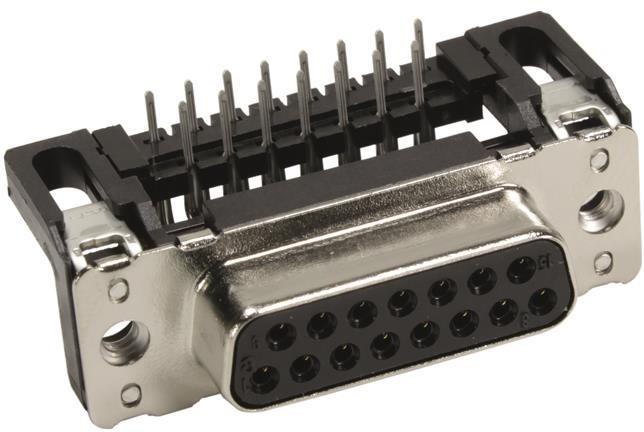 HARTING-09662126602 Steckverbinder, D-Sub Conn D-Sub F 15 POS 1.37mm Solder RA Thru-Hole 15 Terminal 1 Port
