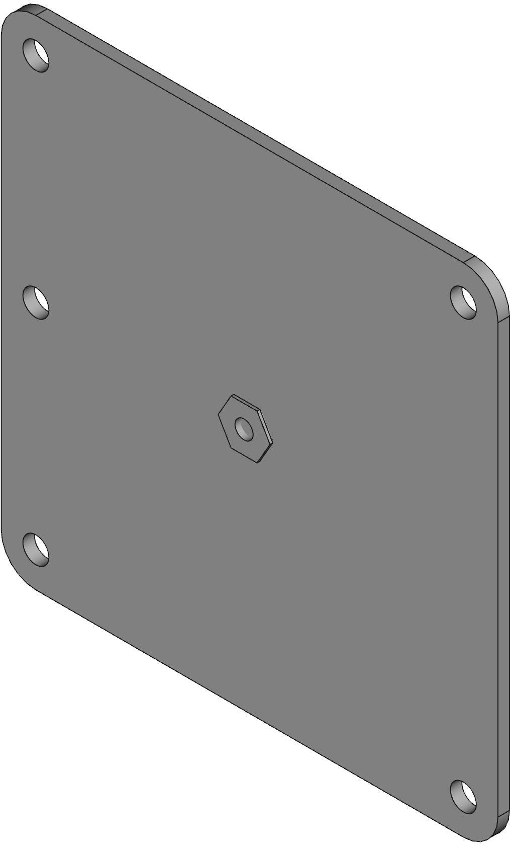 Hammond Manufacturing-1487CH Accessori per cavi Cable Accessories Solid Wall Square Steel Gray