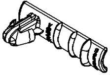 Aptiv-02965782 Connector Accessories Connector Accessories Mounting Clip Straight Polyamide 6/6 Cream