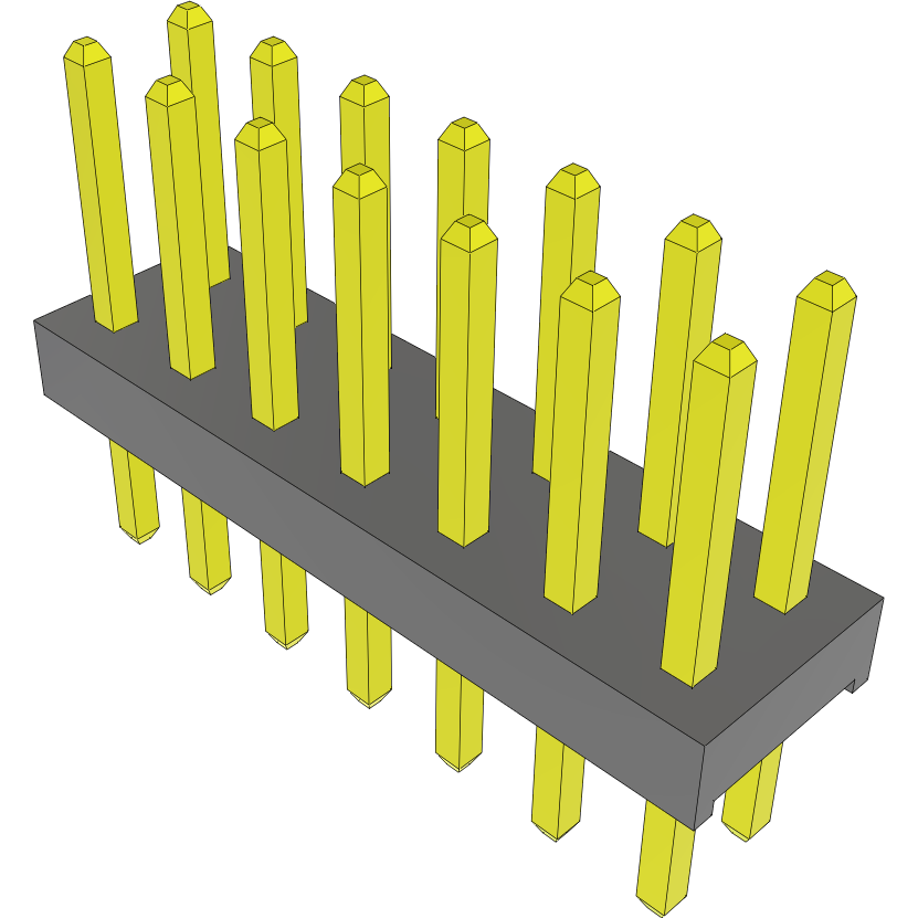 Samtec-MTMM-107-05-G-D-195 Piastre connettori e prese PCB Conn Unshrouded Header HDR 14 POS 2mm Solder ST Top Entry Thru-Hole Bulk