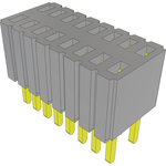 Conn Micro Socket Strip SKT 16 POS 1.27mm Solder ST Thru-Hole Tube