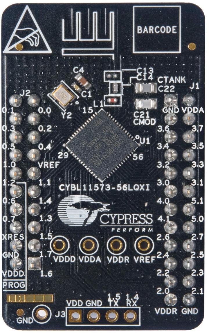 Infineon Technologies AG-CY5676A RF/Drahtlos-Entwicklungsplatinen und Kits CYBL11573-56LQXI Bluetooth Evaluation Board