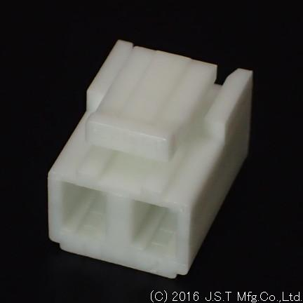 JST Manufacturing-NVR-02 Carcaza de cables discretos de conector Conn Housing RCP 2 POS 5mm Crimp ST Cable Mount Bag