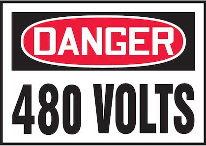 Panduit-PLVS0305D3175 Beschriftungen Labels Safety Label Dura-Polyester Vinyl Red/Black/White 88.9x127mm